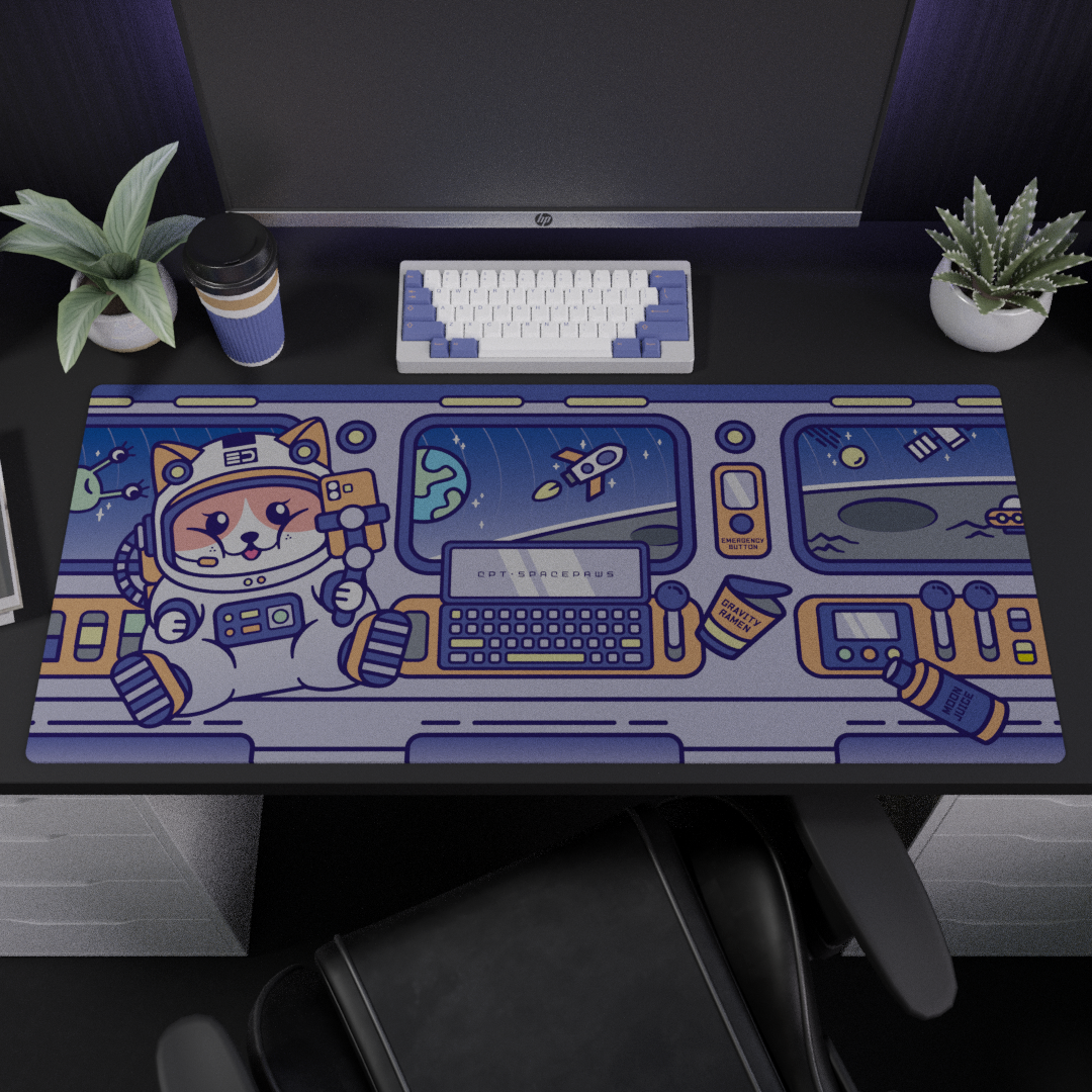 [In Stock] SPACEPAWS DESKMAT