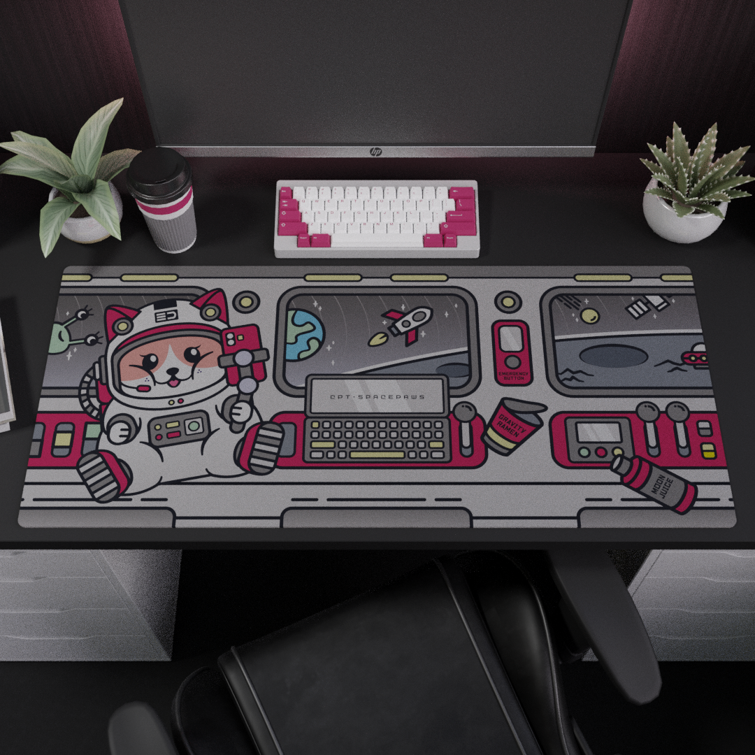 [In Stock] SPACEPAWS DESKMAT