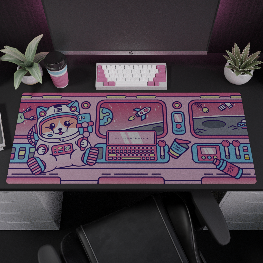 [In Stock] SPACEPAWS DESKMAT