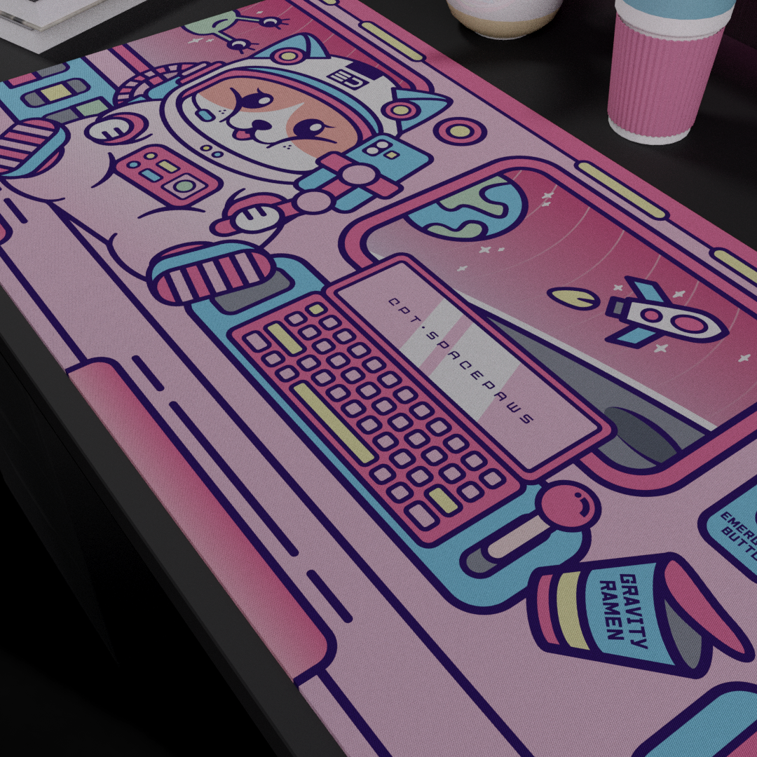 [In Stock] SPACEPAWS DESKMAT