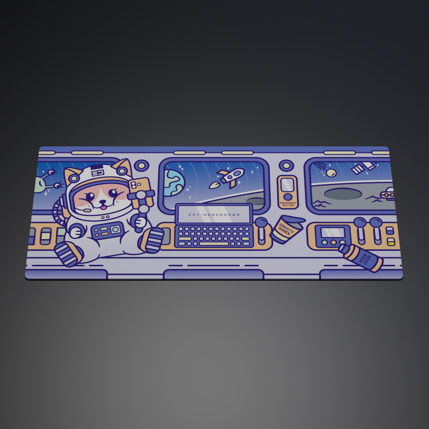 [In Stock] SPACEPAWS DESKMAT