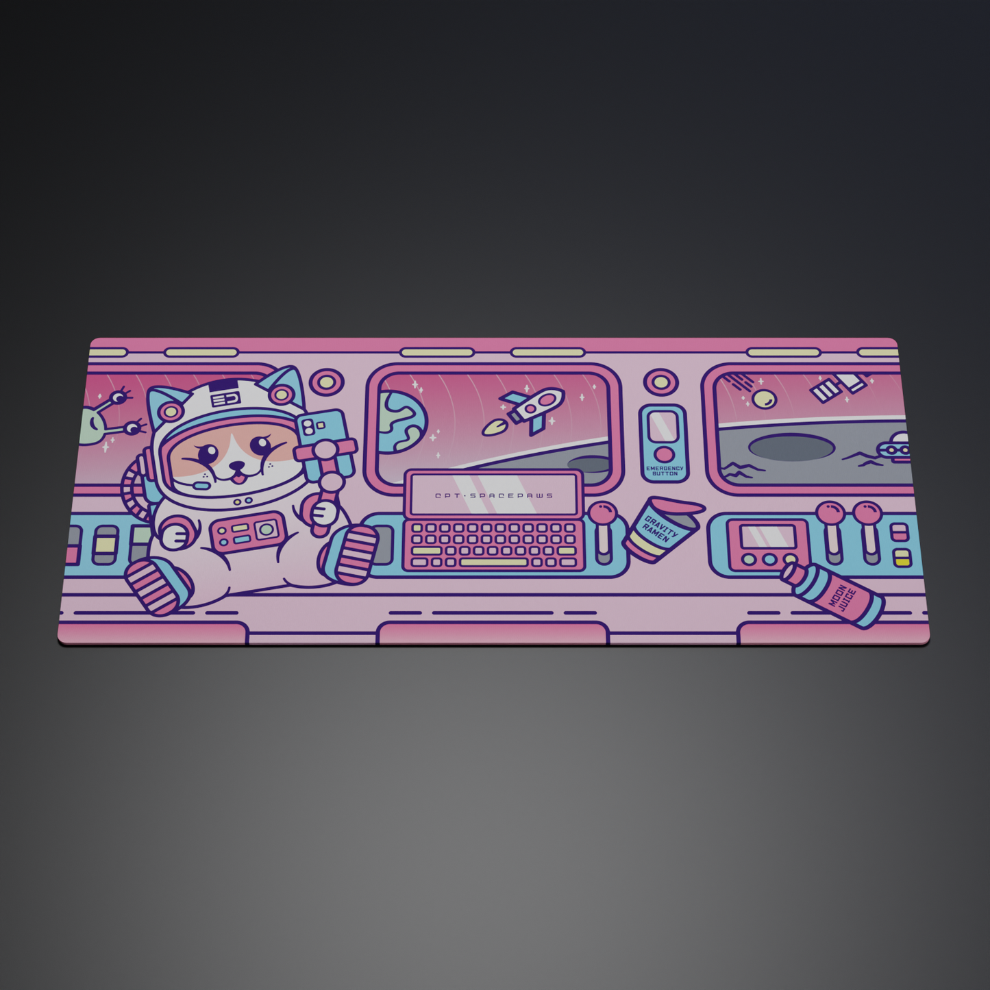 [In Stock] SPACEPAWS DESKMAT