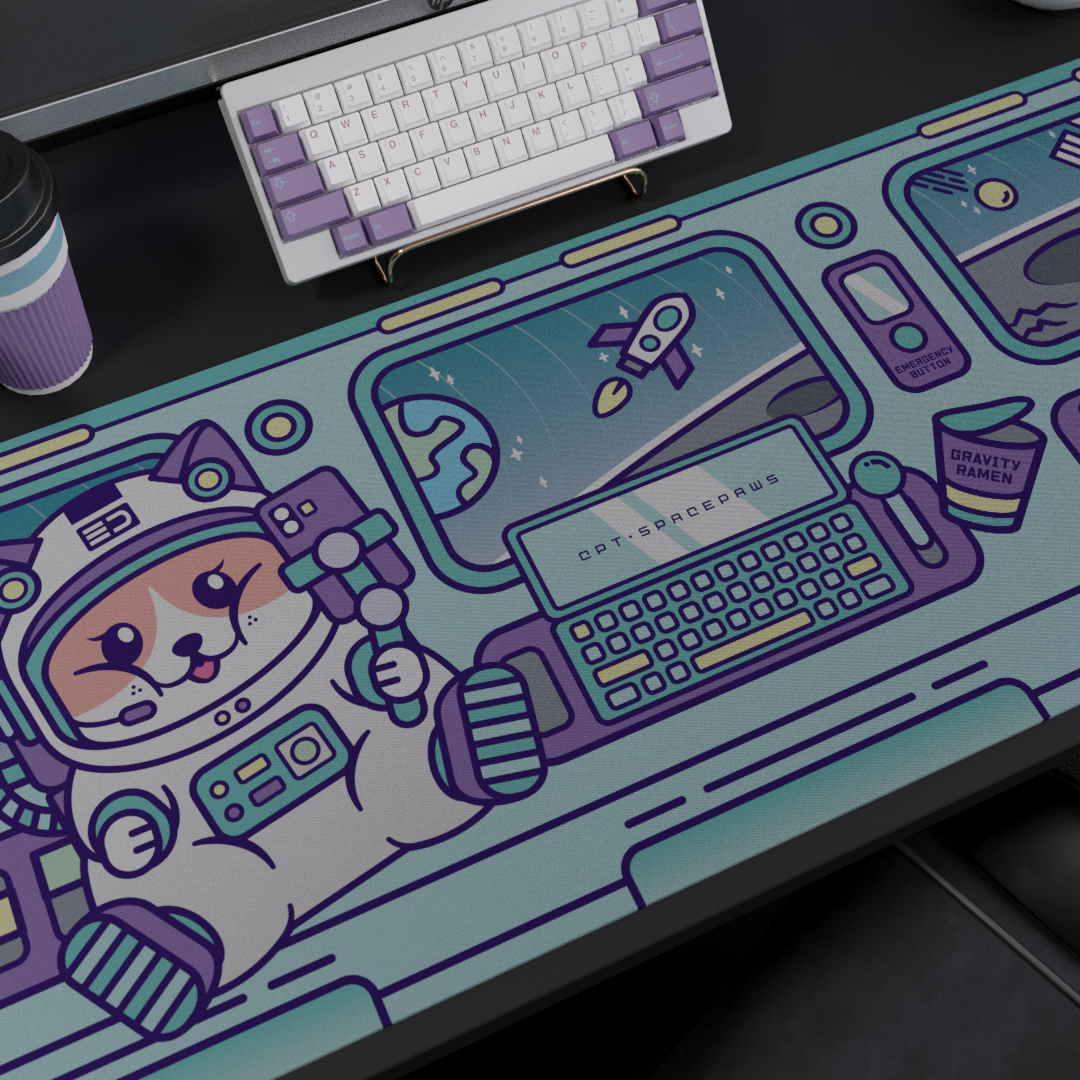 [In Stock] SPACEPAWS DESKMAT